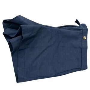 J. Crew 3" suit short in textured linen blend, Navy Blue, 6